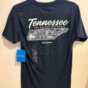 Men’s Tennessee Columbia Tee in Navy Blue